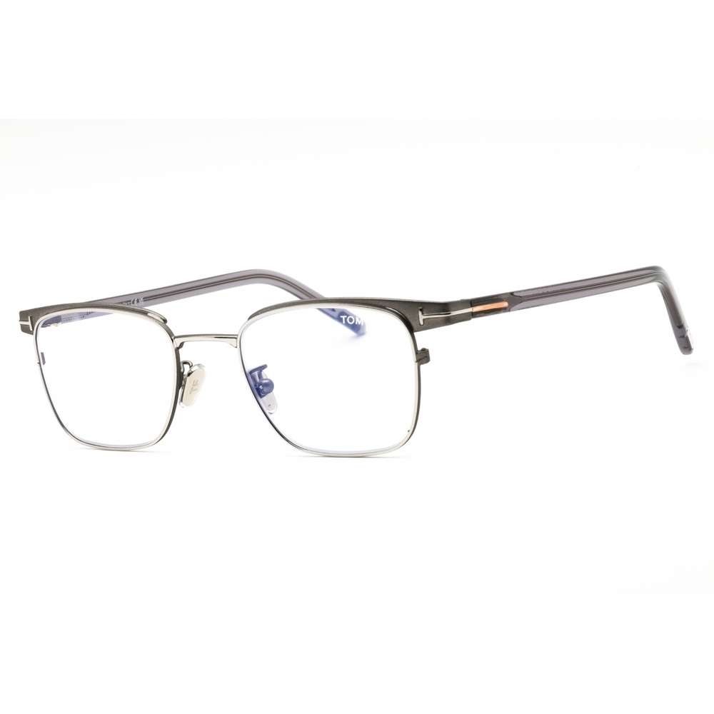 NWT Tom Ford FT5854 Gunmetal Rectangle 49mm Eyeglasses